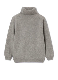 Wool turtleneck jumper - Acciaio