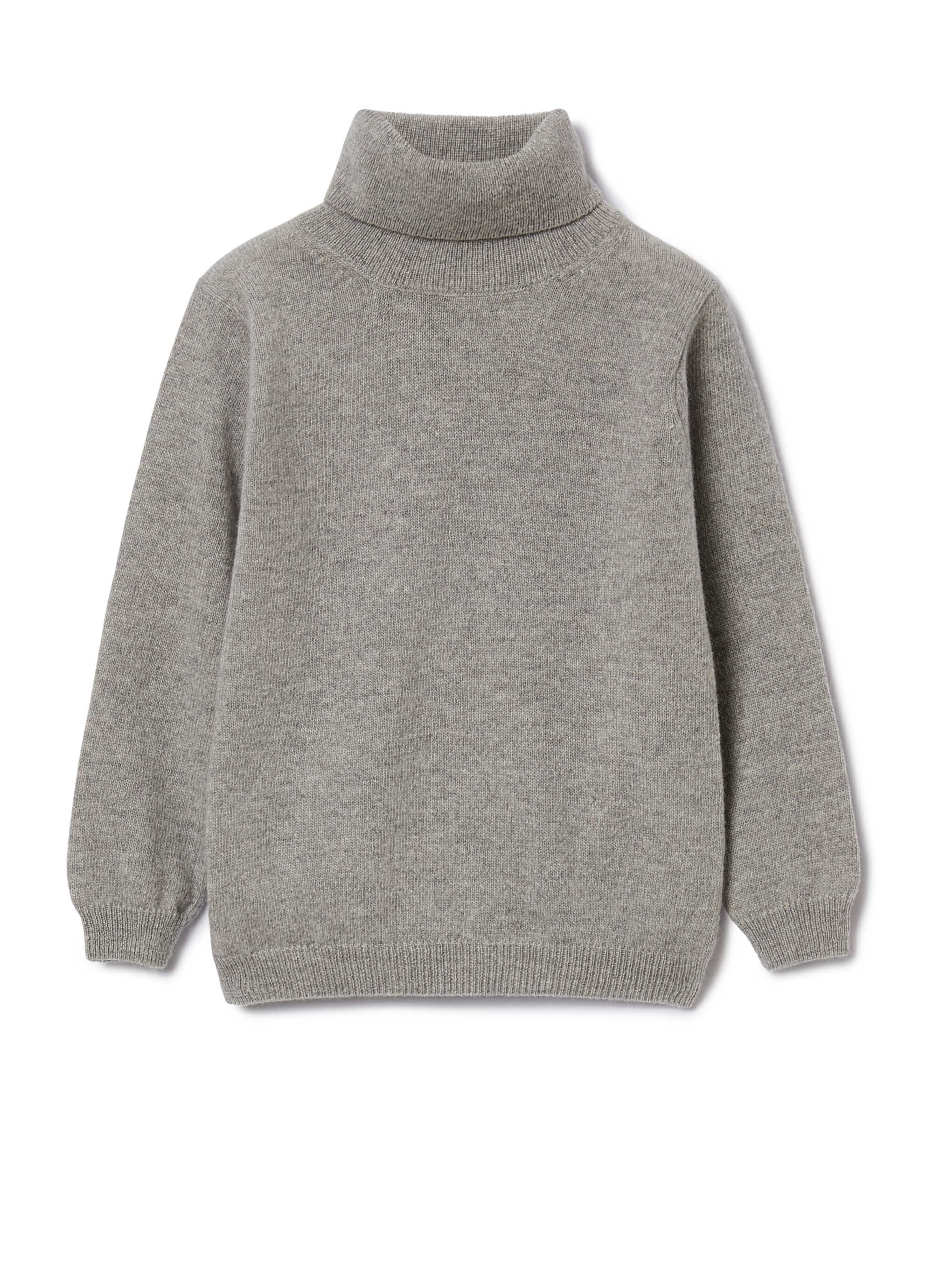 Wool turtleneck jumper - Acciaio