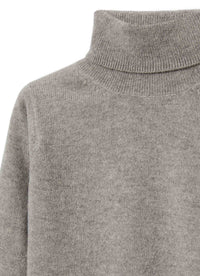 Wool turtleneck jumper - Acciaio