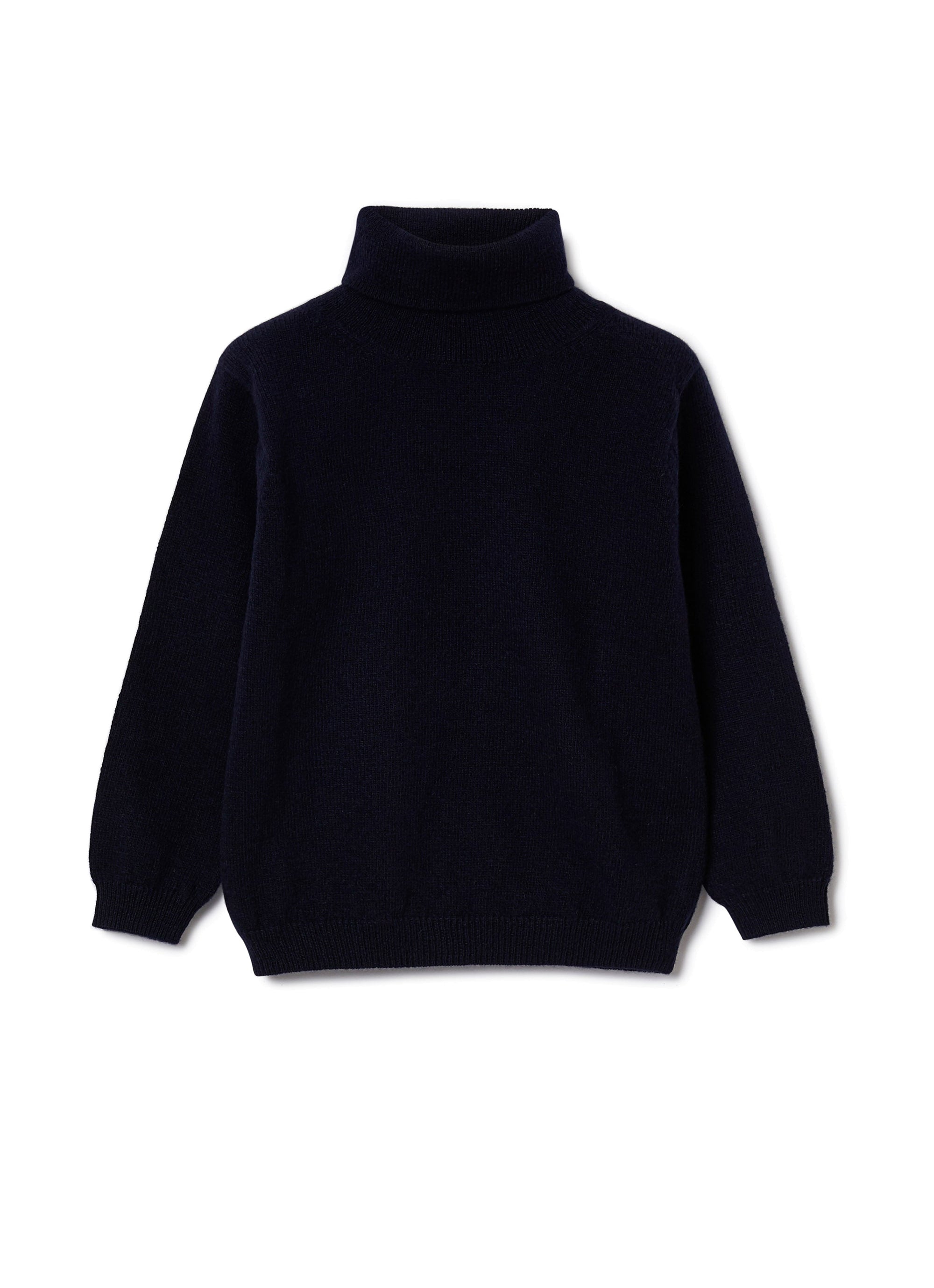 Wool turtleneck jumper - Blue