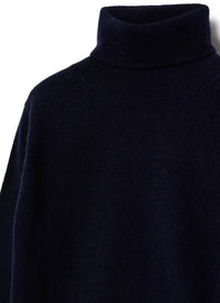 Wool turtleneck jumper - Blue