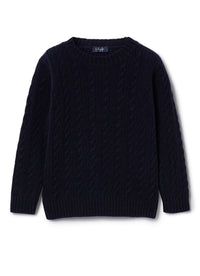 Jumper with wool braids - Blue