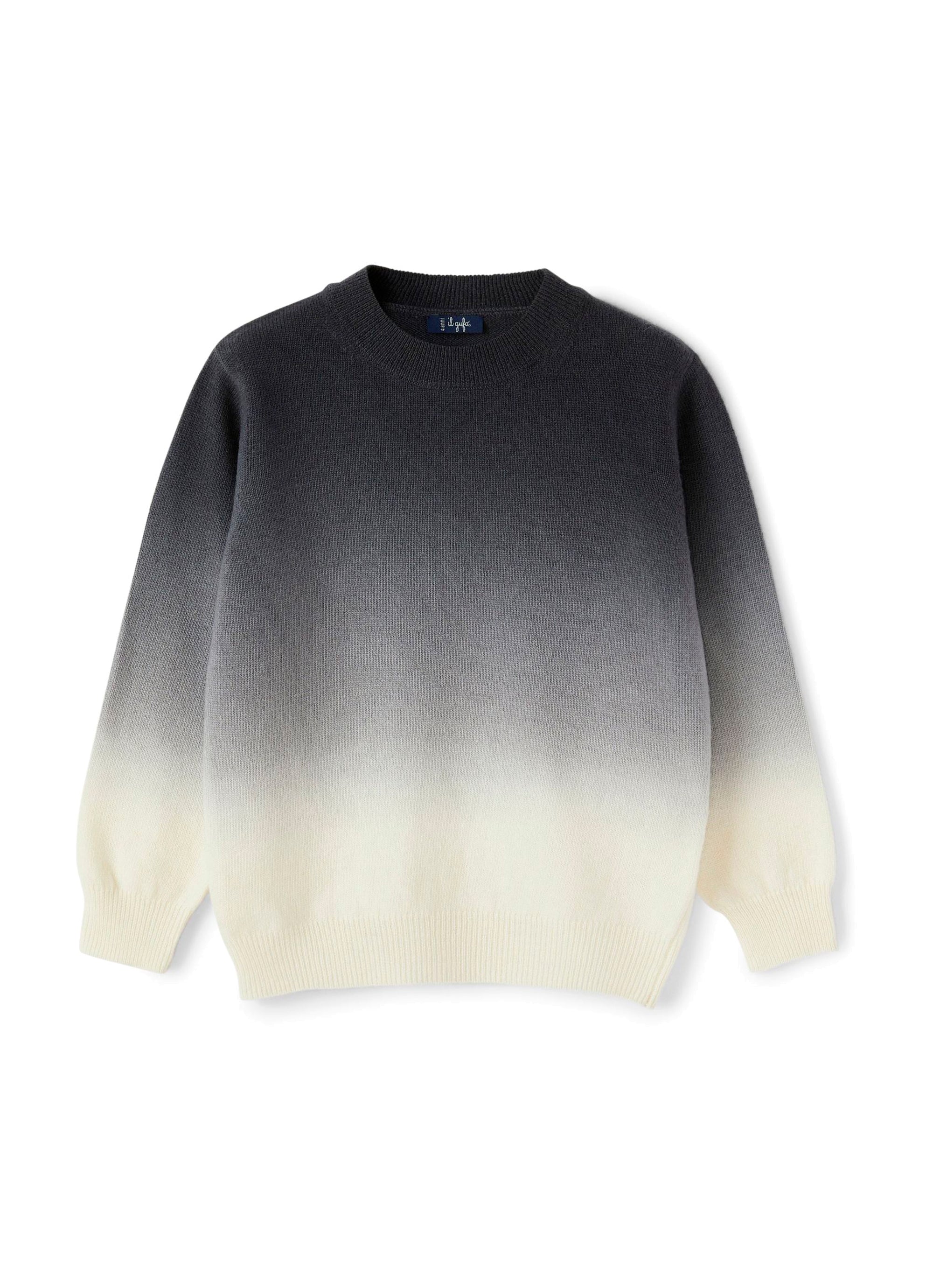 Gradient effect anthracite sweater