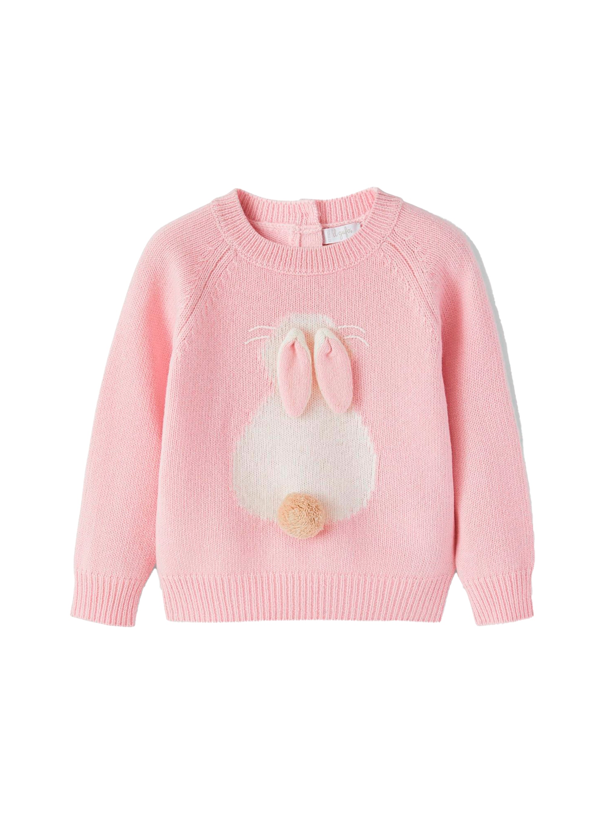 Pull avec lapin en laine - Rosa Quarzo