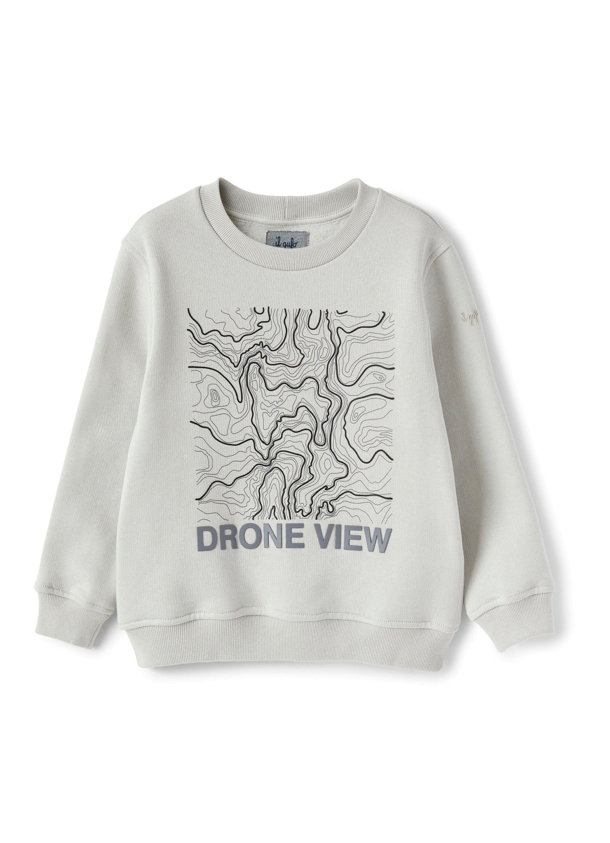 Sweatshirt with print - Grigio Perla & Grigio Sorapis