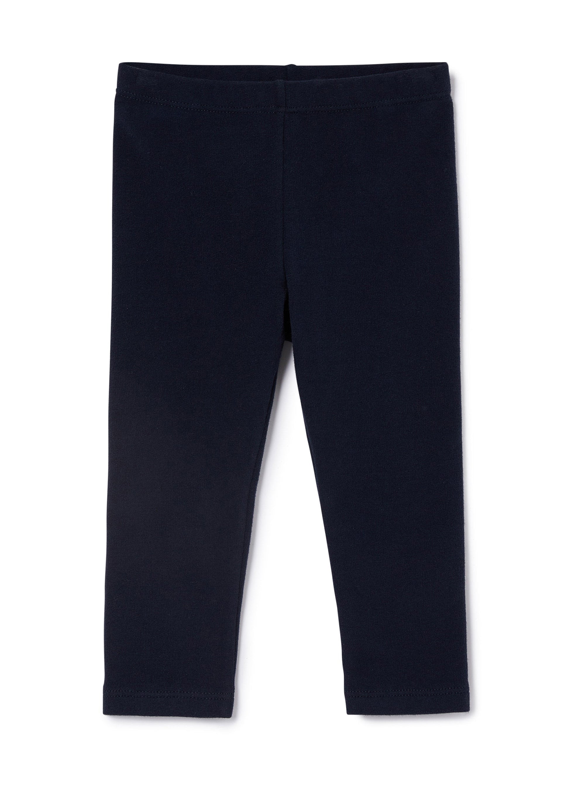Blue fleece leggings