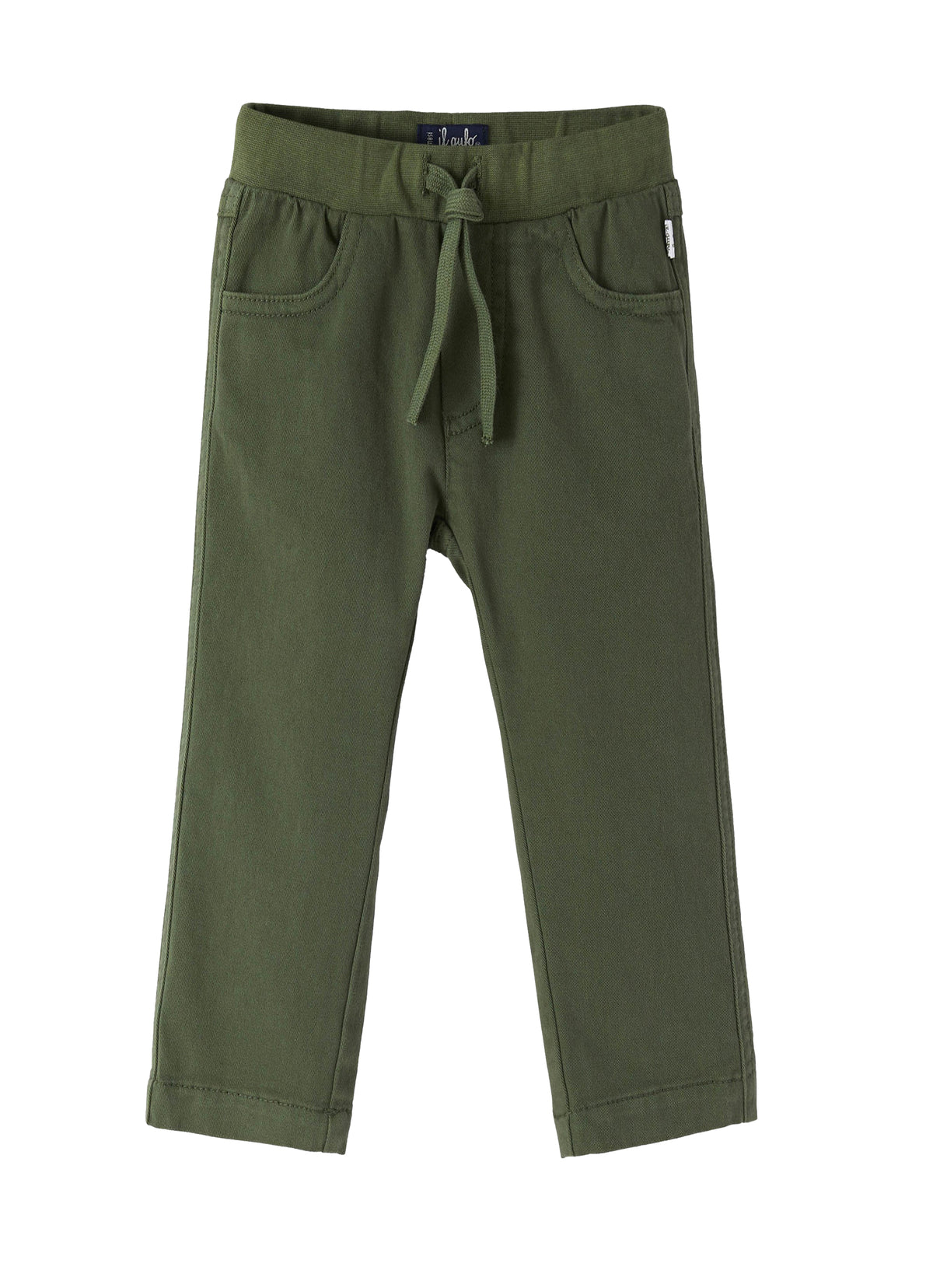 Green Gabardine Shorts