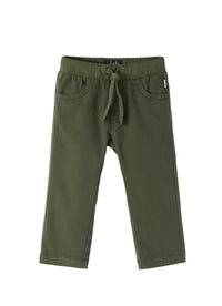 Green gabardine shorts
