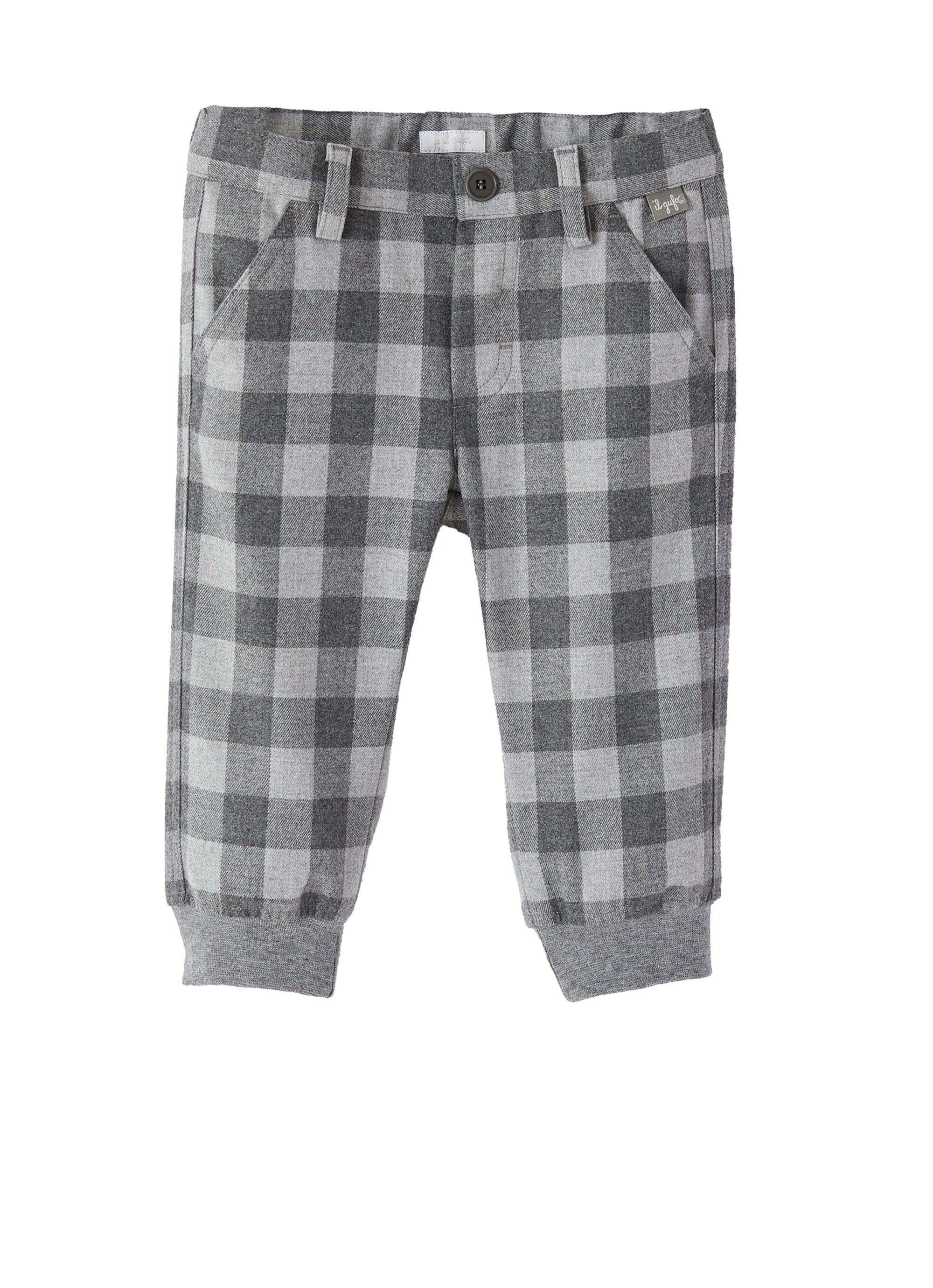 Pantaloncini in tecnowool verde damier