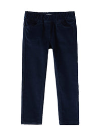 Pantalone skinny in velluto blu