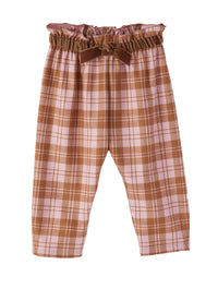 Check baby girl tecnowool trousers