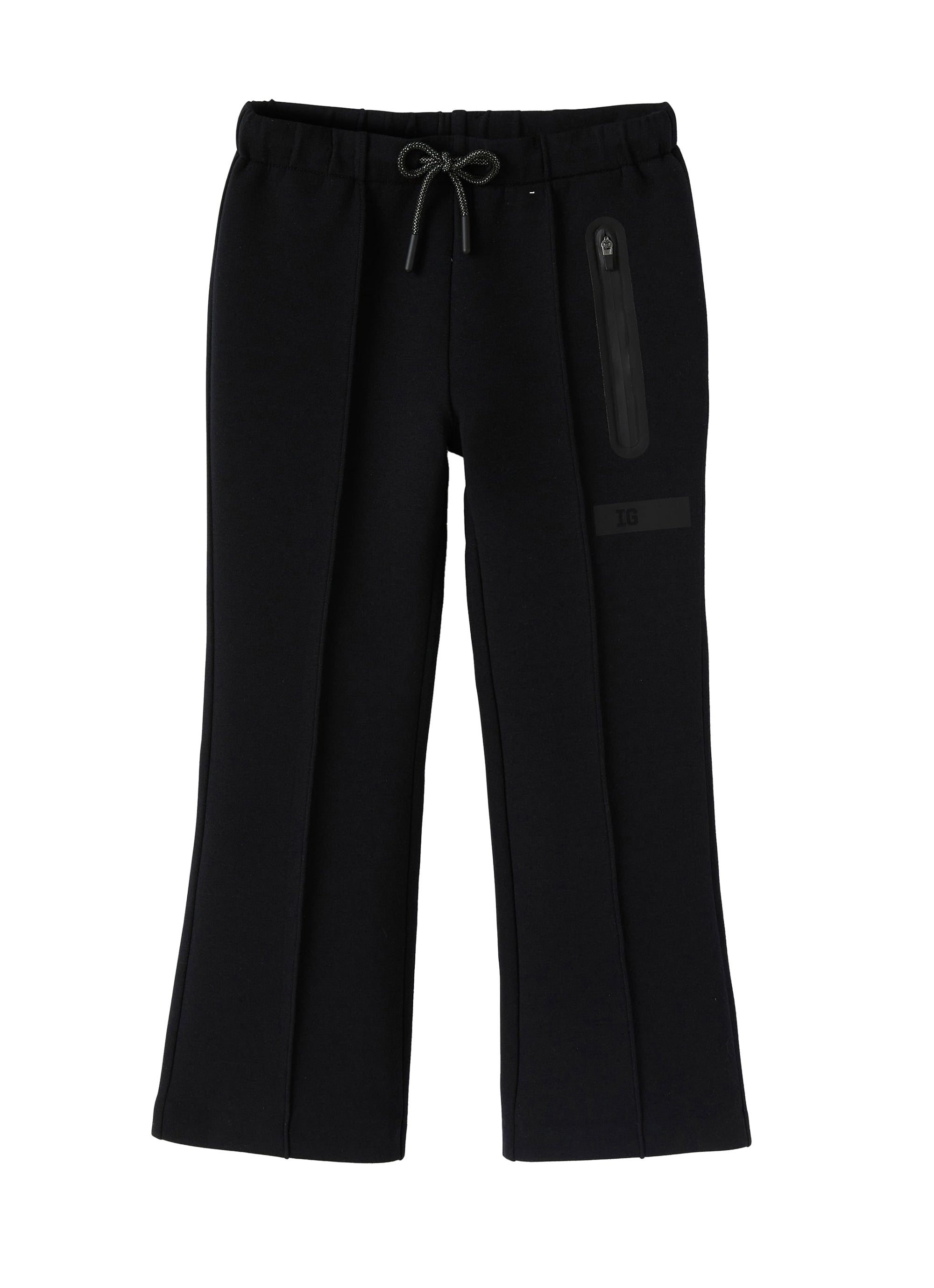 Pantalone bonded cropped flare