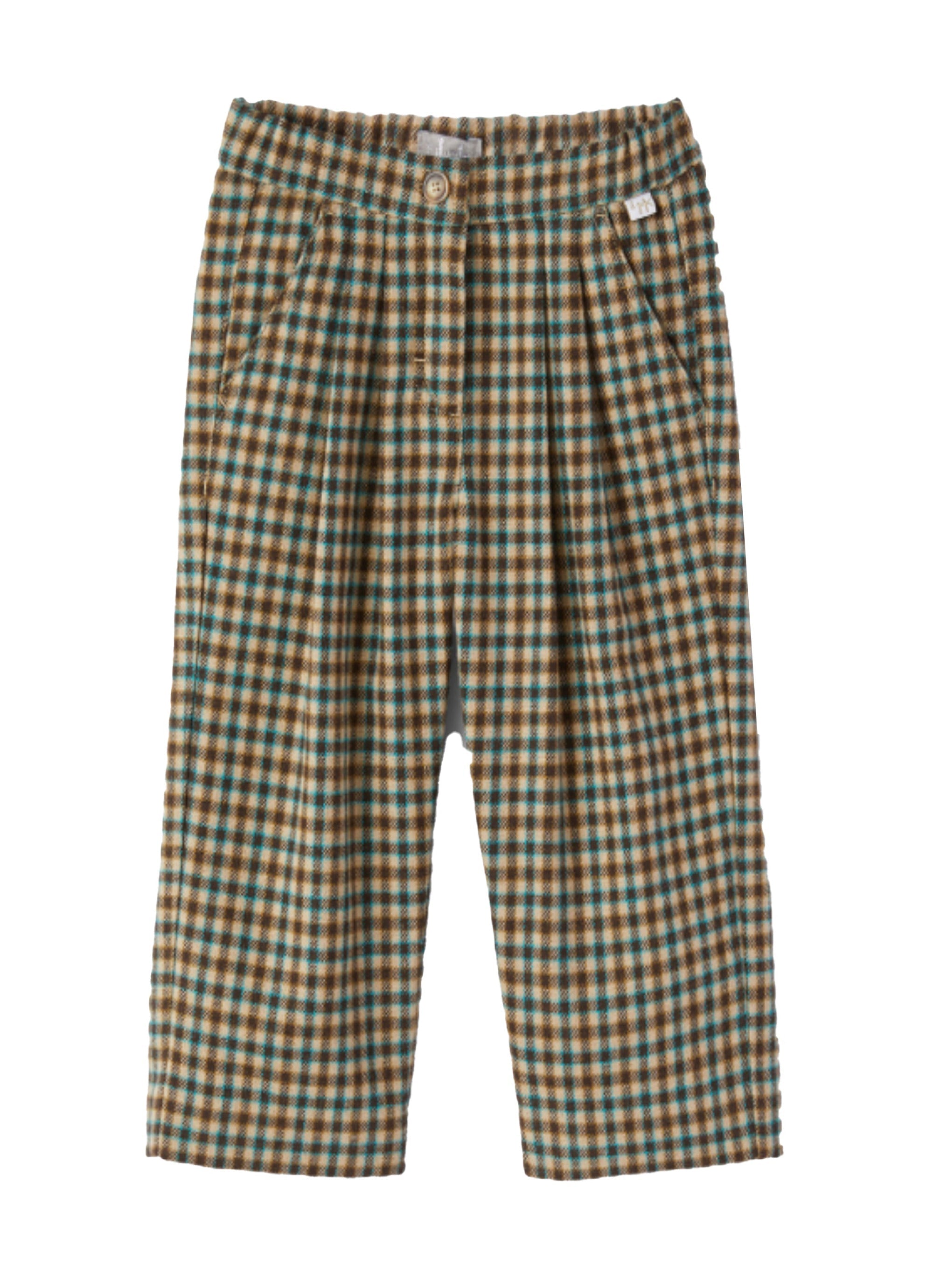 Pantaloni in flanella a taglio dritto
