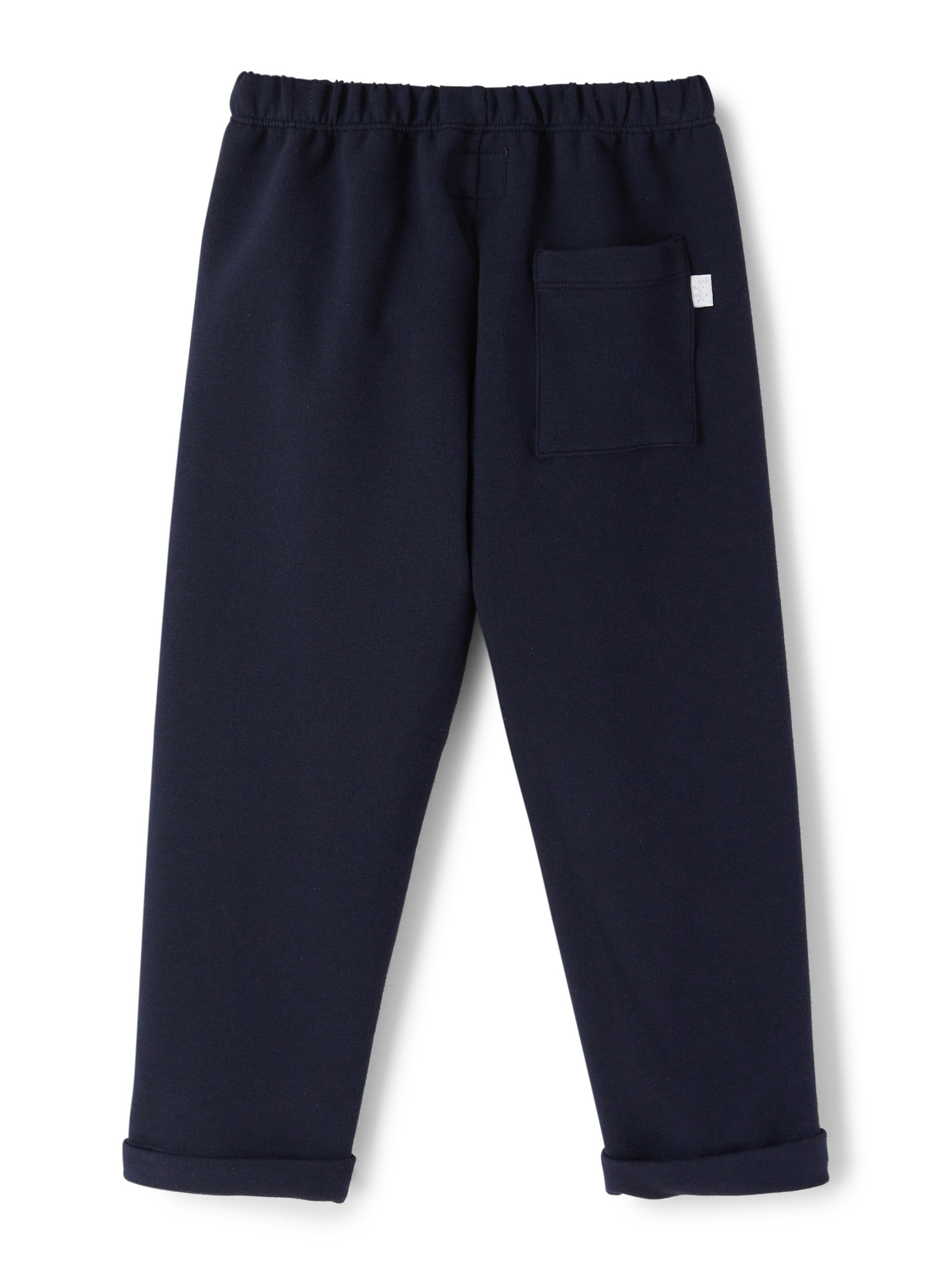 Pantalone in felpa stretch blu
