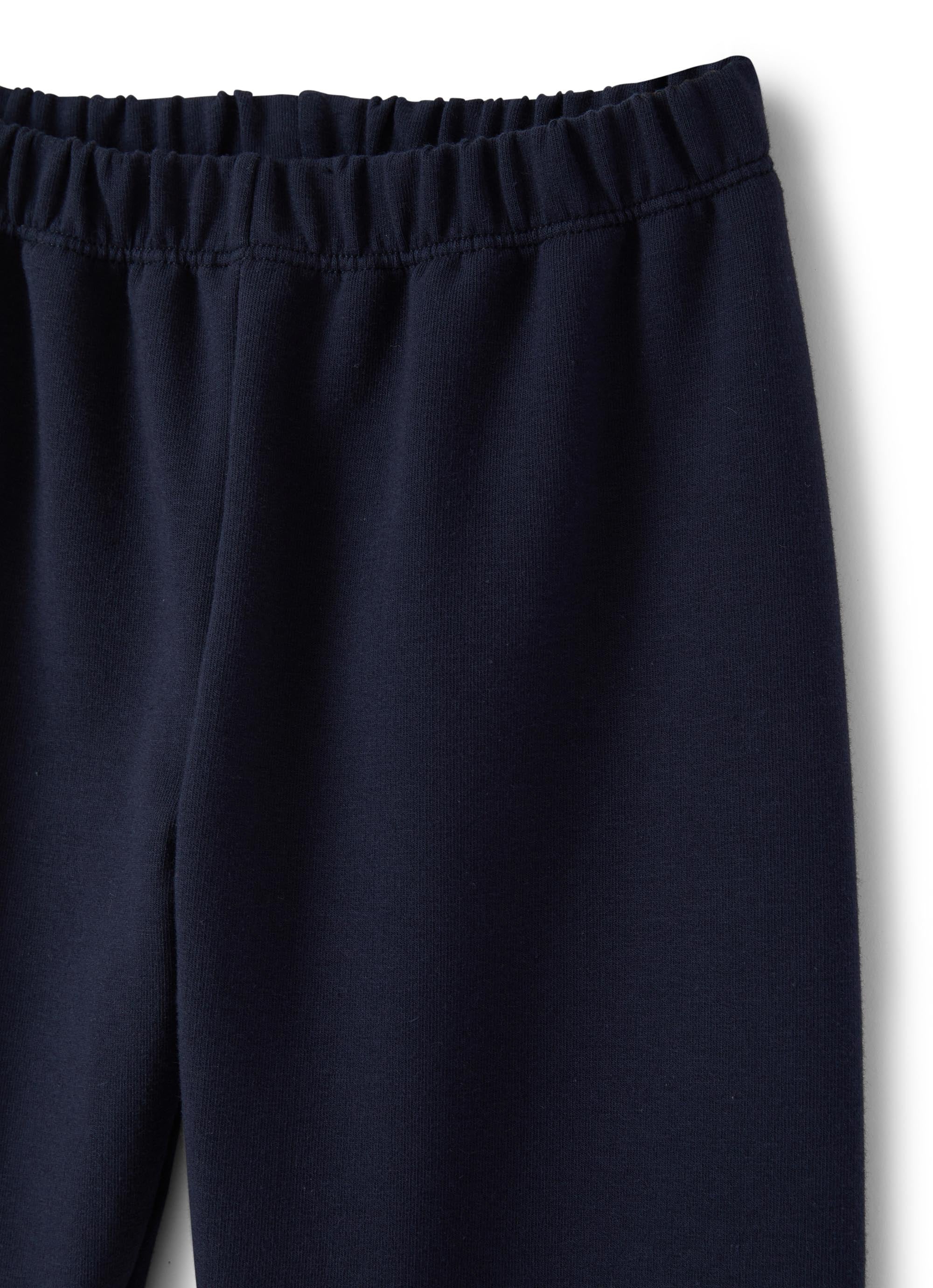 Pantalone in felpa stretch blu