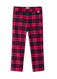 Pantaloni capri in tecnowool check