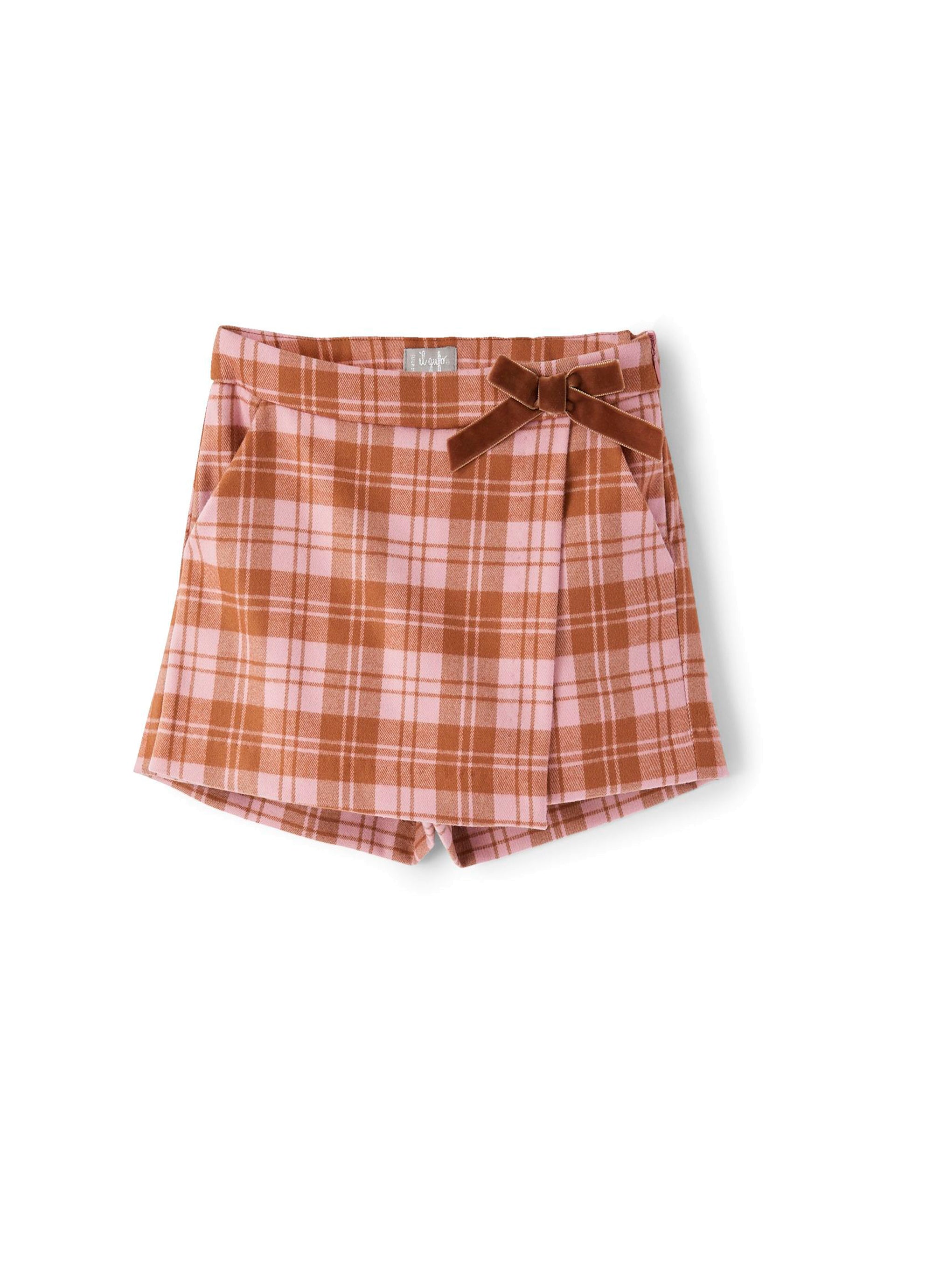 Tecnowool check divided skirt