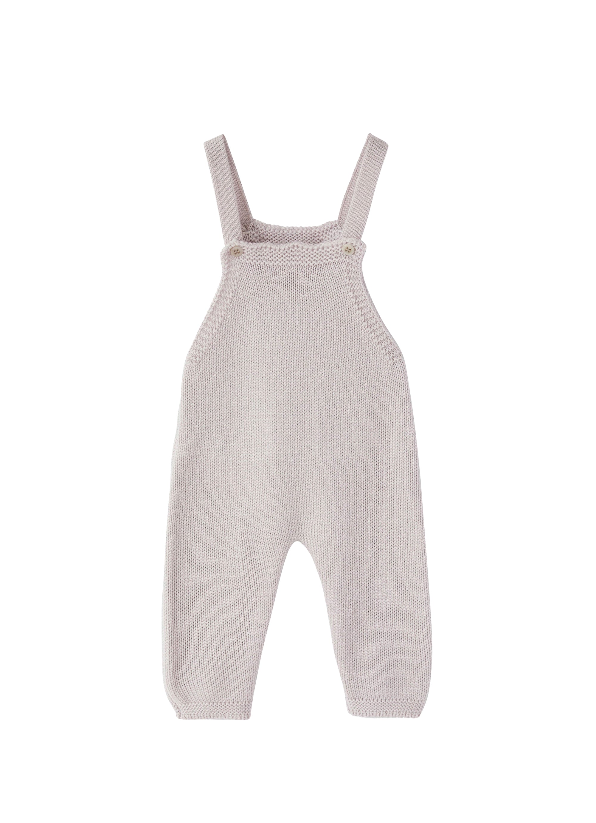 Sand beige wool tricot dungaree