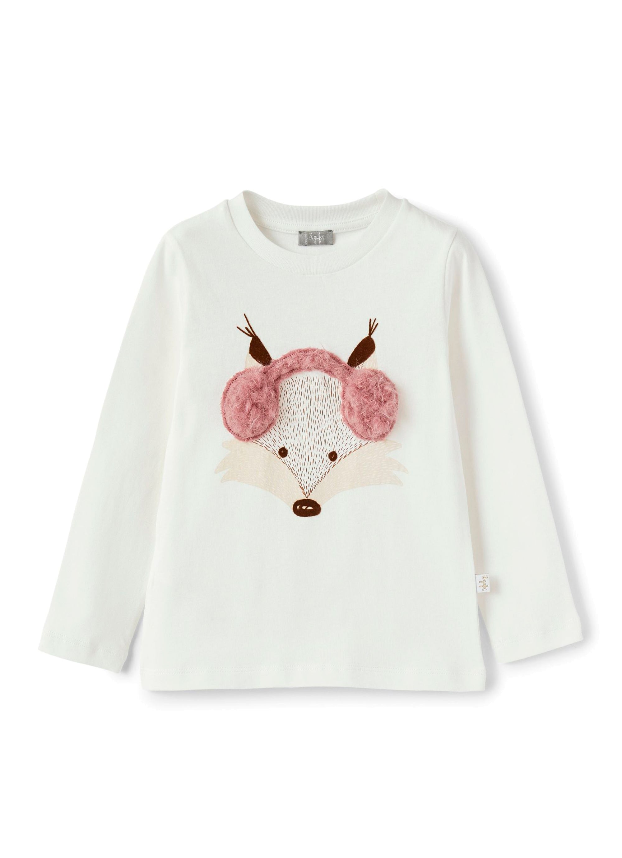 Fox print T-shirt - Latte & Rosa Erica