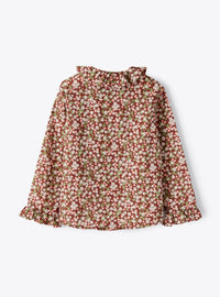 Floral print long-sleeved shirt - Rosa Bubble