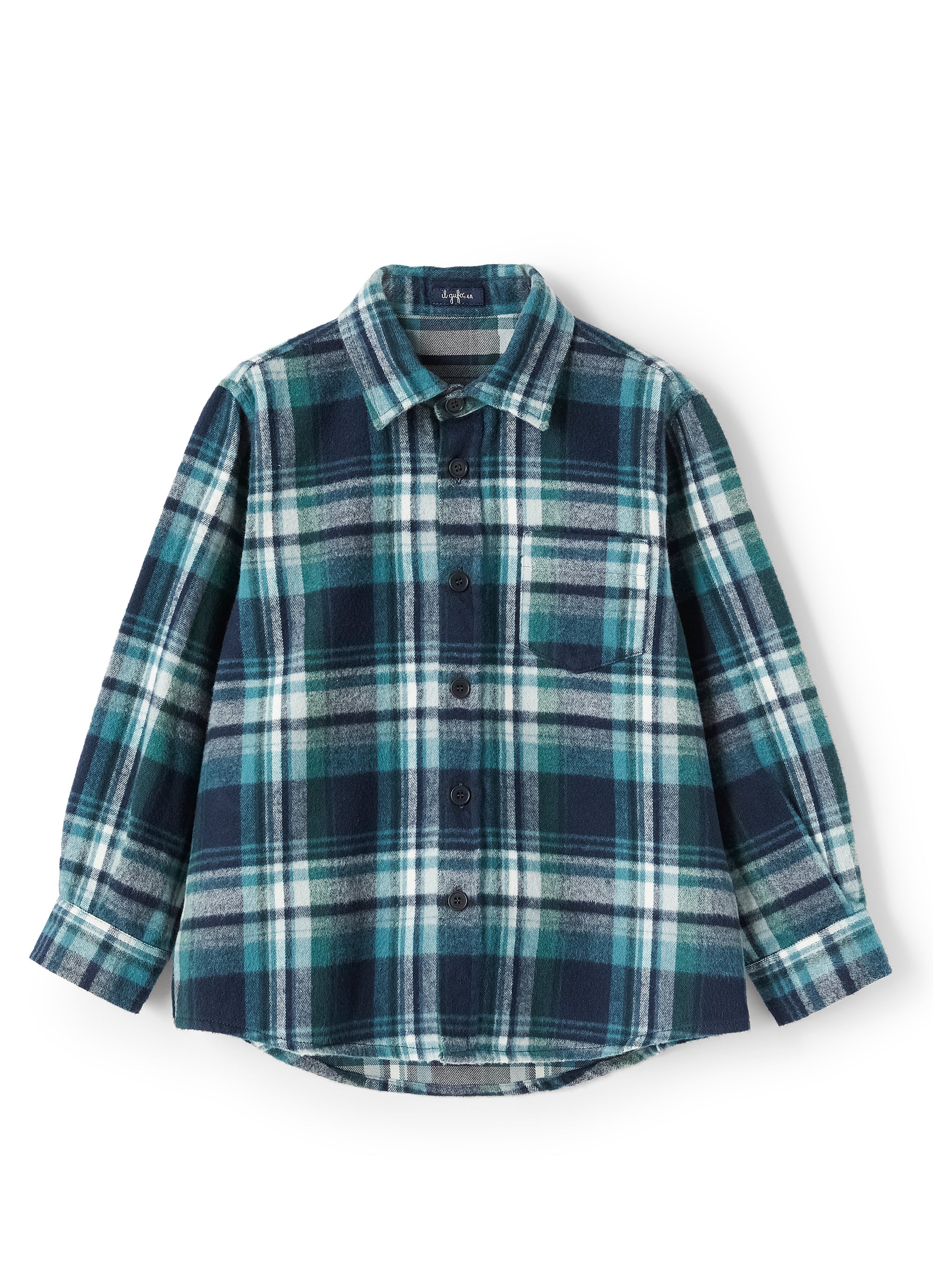 Flannel check shirt - Blue