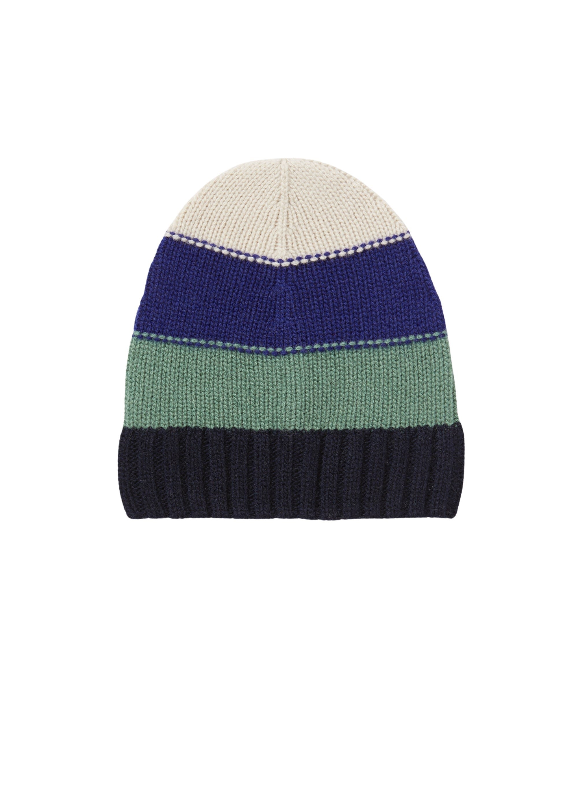 Cappello tricot a righe multicolor