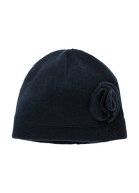 Cappellino In Pile Con Fiore