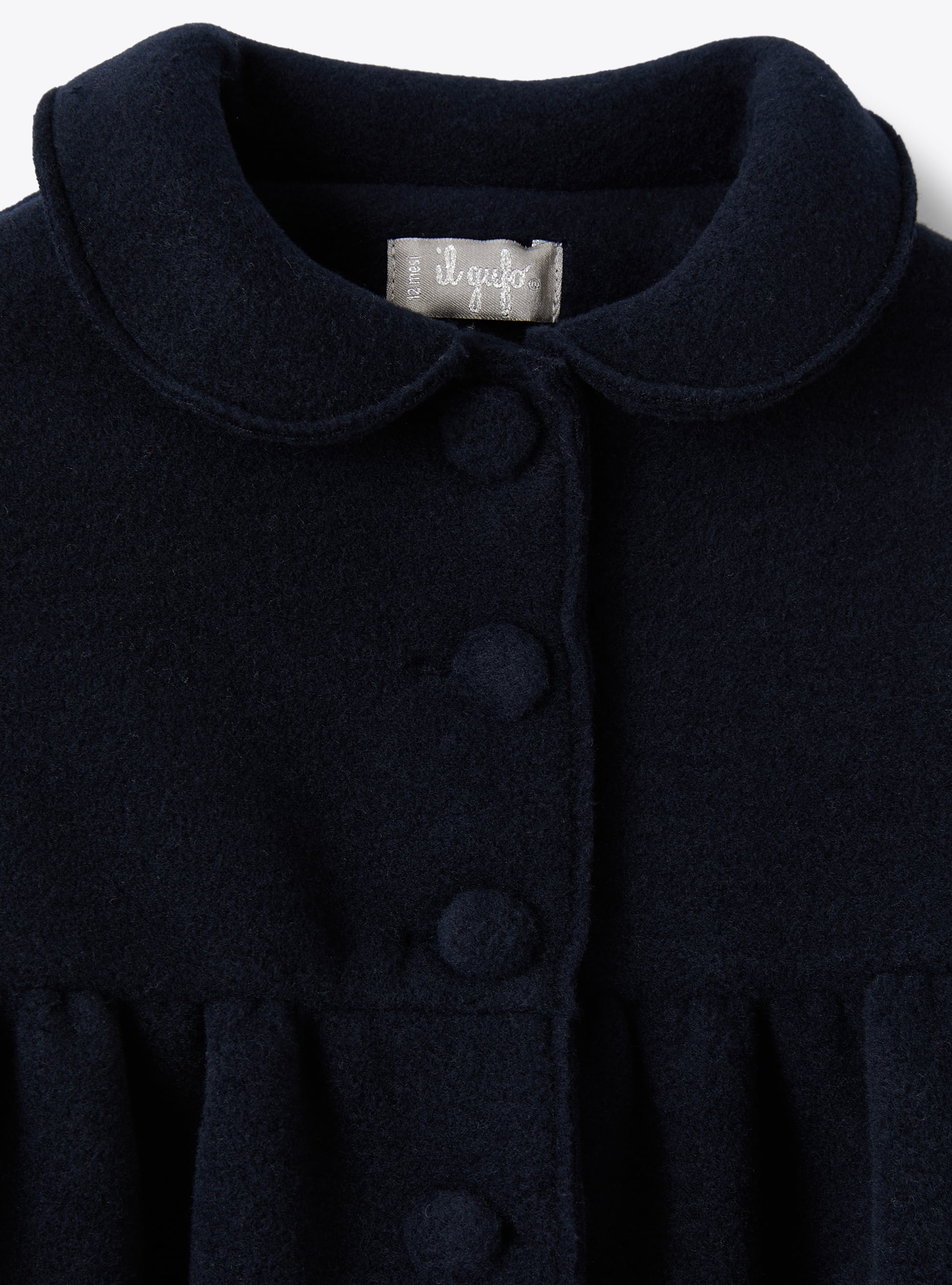 Coat with Claudine collar - Blue