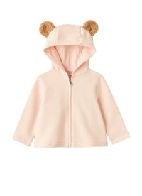 Giacca felpa da neonata con zip