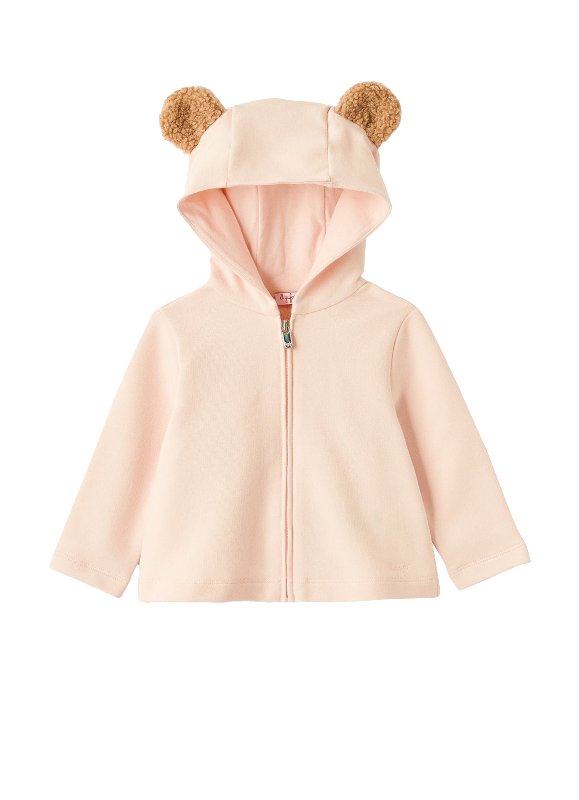 Giacca felpa da neonata con zip