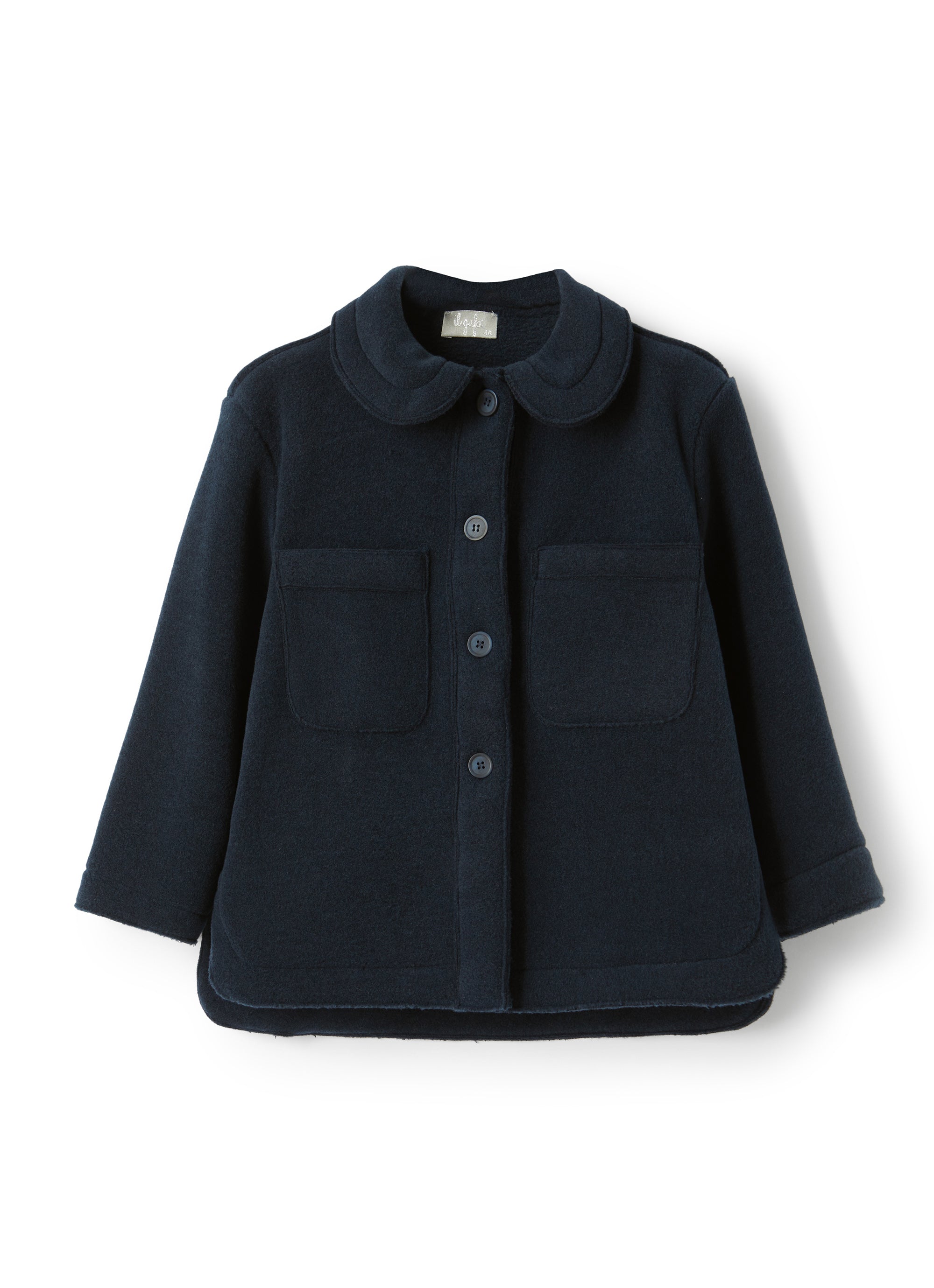 Round-neck fleece jacket - Blue