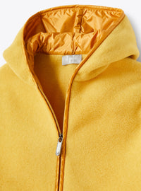 Fleece jacket with ruffles - Giallo Crocus & Giallo