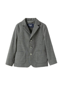 Blazer classico in tecnowool grigio scuro