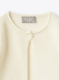 Cardigan court en laine - Latte