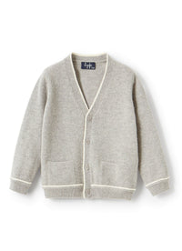 Wool piped cardigan - Nube & Latte