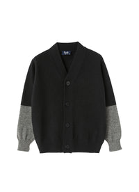 Cardigan colorée en laine - Nero & Asfalto