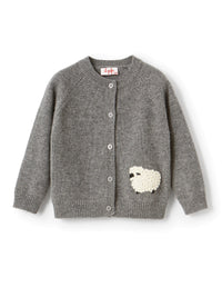 Cardigan mouton en laine - Asfalto