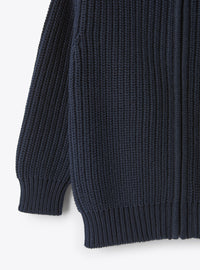 Ribbed cardigan - Blue