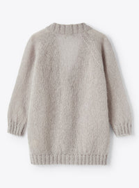 Cardigan in mohair dal design lungo