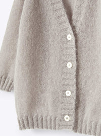 Cardigan in mohair dal design lungo
