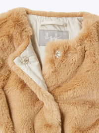 Sleeveless coat in faux fur - Coloniale