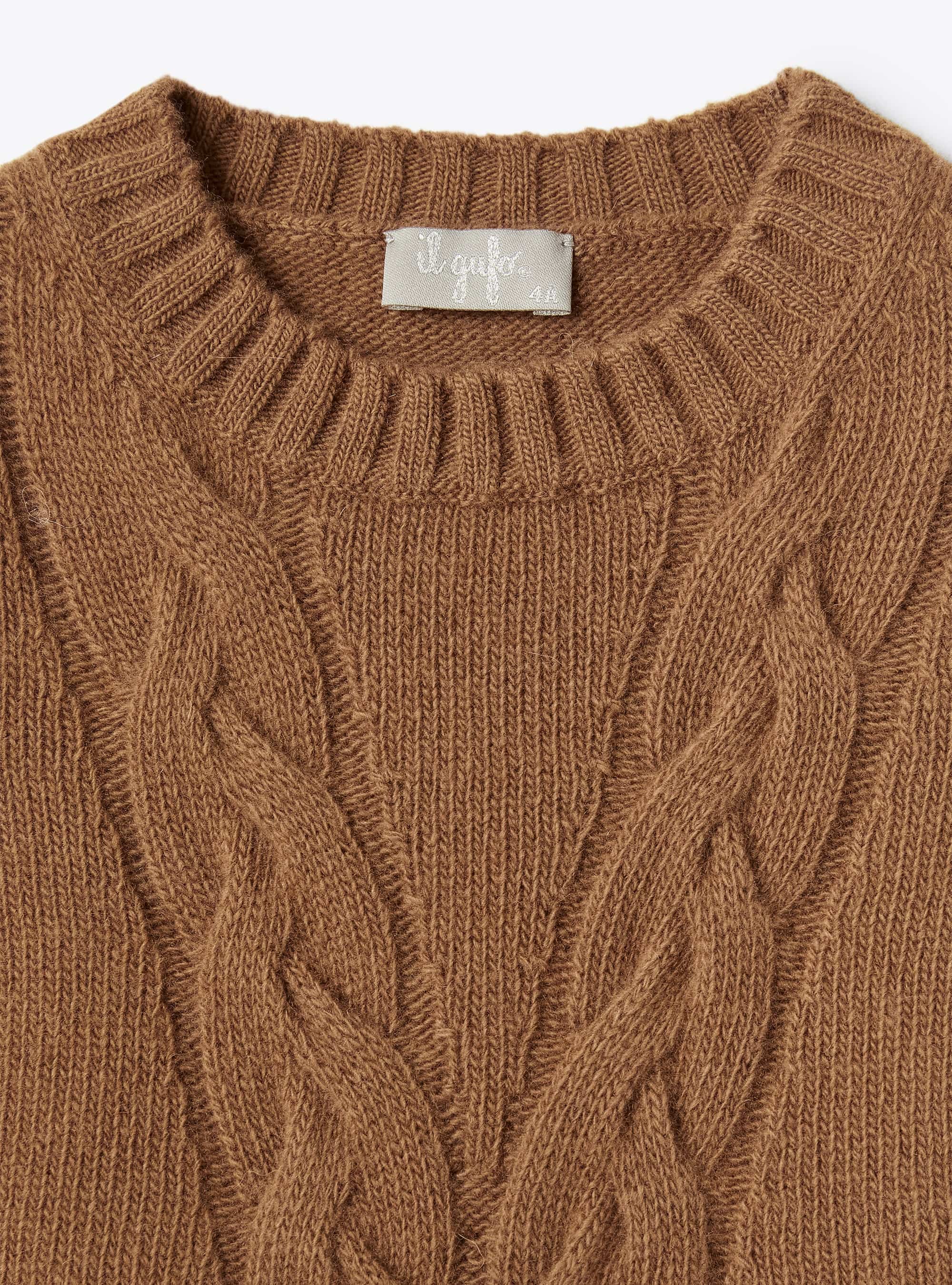 Sleeveless knitted wool jumper - Faloria