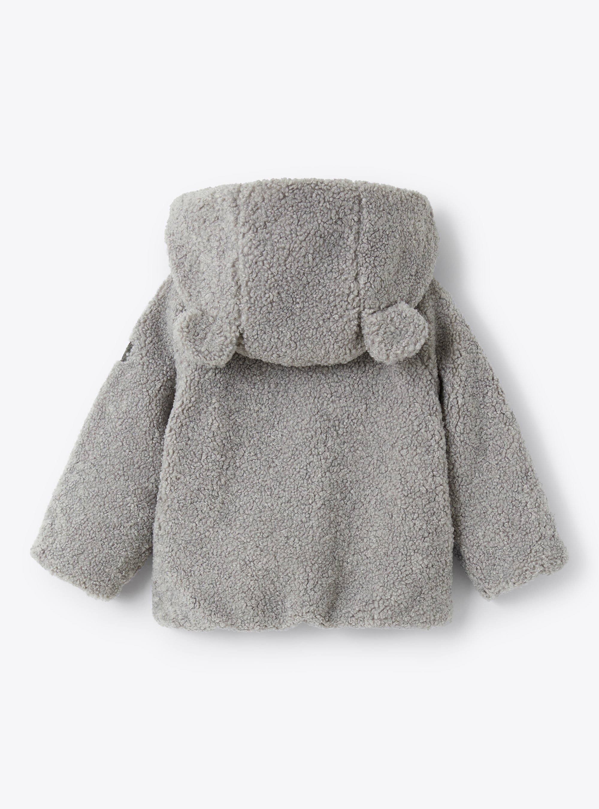 Veste teddy à capuche - Grigio Nickel