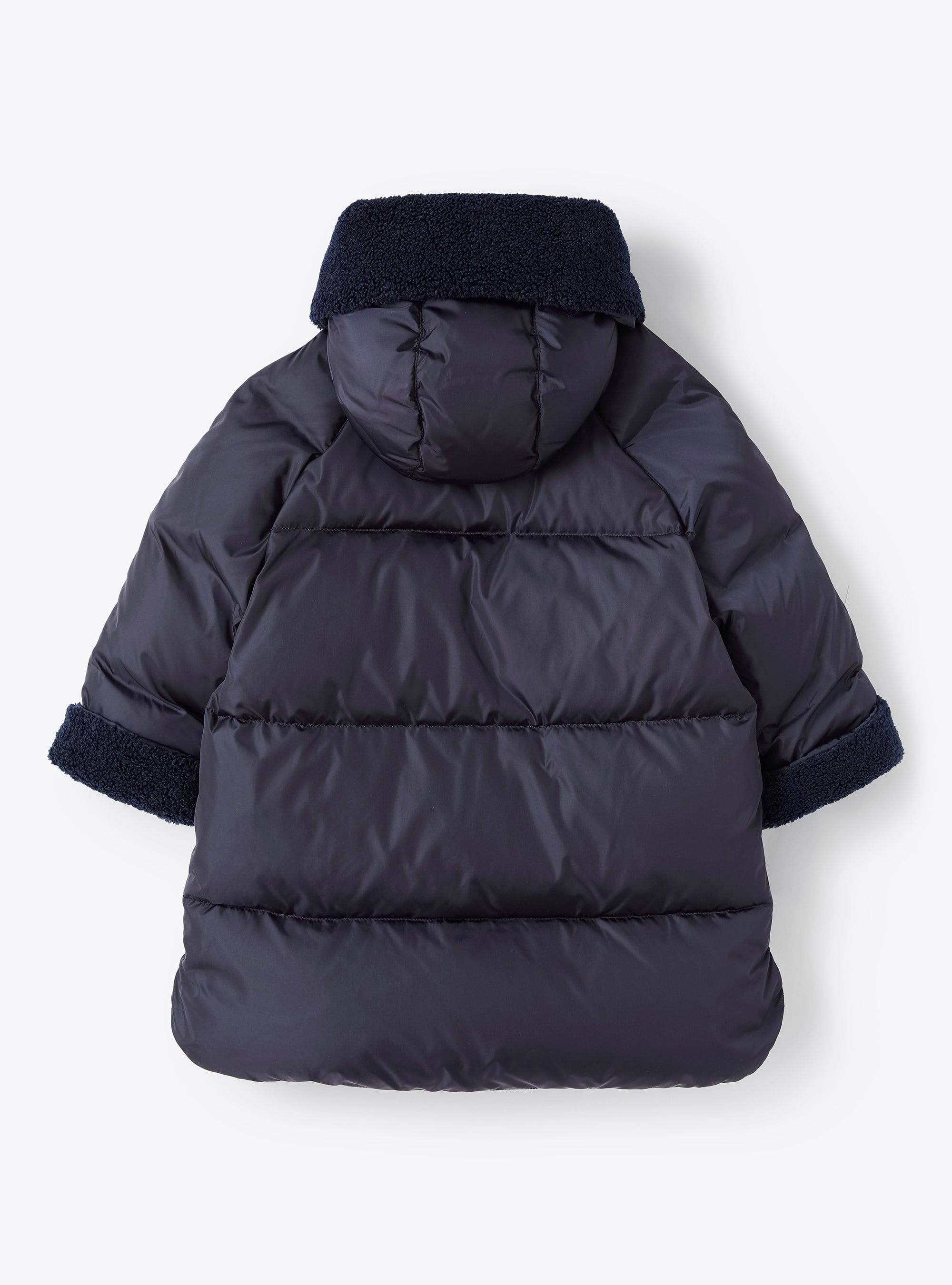 Checked padded jacket - Blue