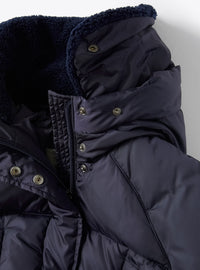 Checked padded jacket - Blue