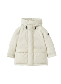 Parka in piuma effetto stropicciato