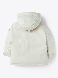 Parka in piuma effetto stropicciato
