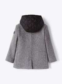 Veste peacoat à gilet - Grey & Black