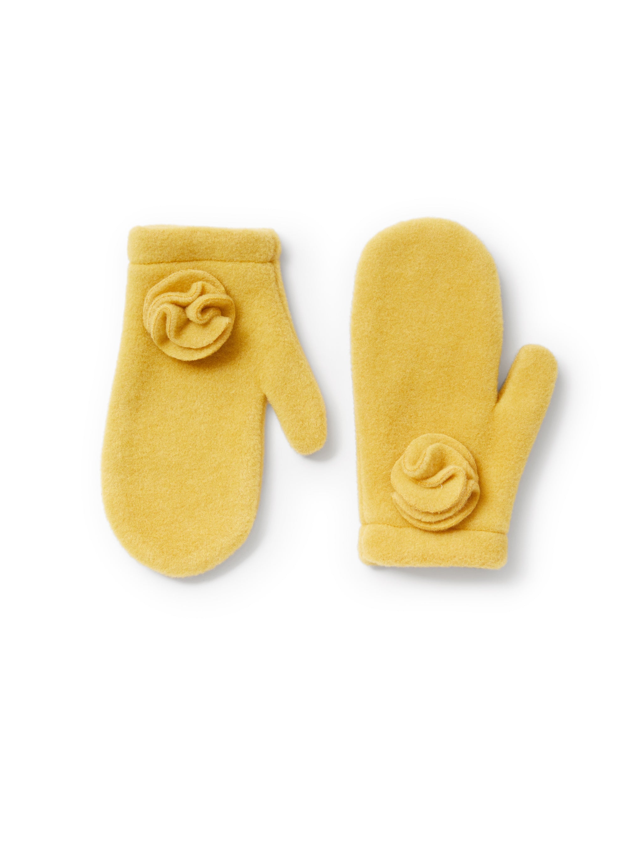 Fleece mittens - Gold