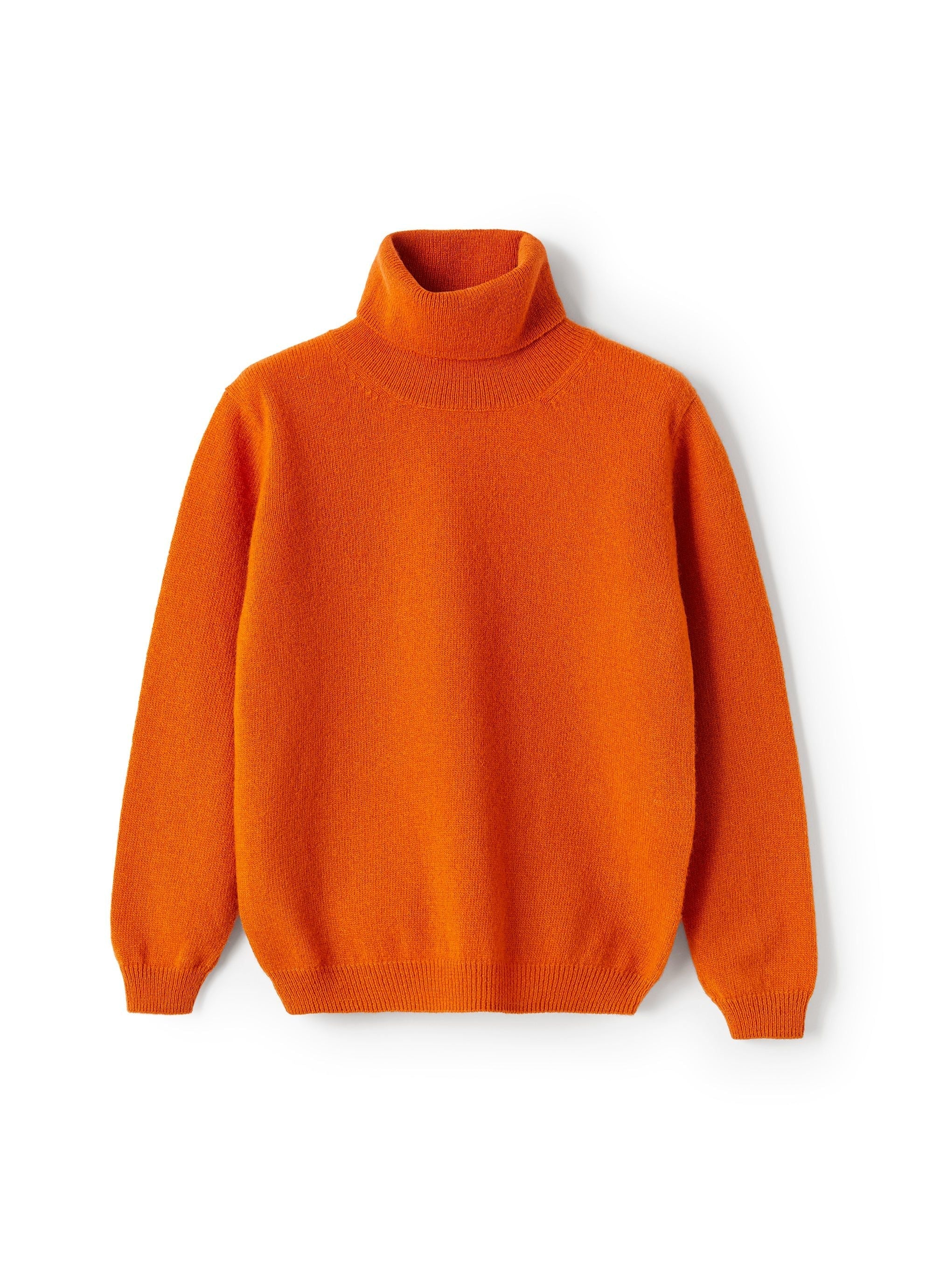 Wool turtleneck jumper - Curcuma